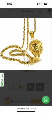 Lion Head Pendant