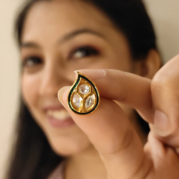 Gold Petal Earrings