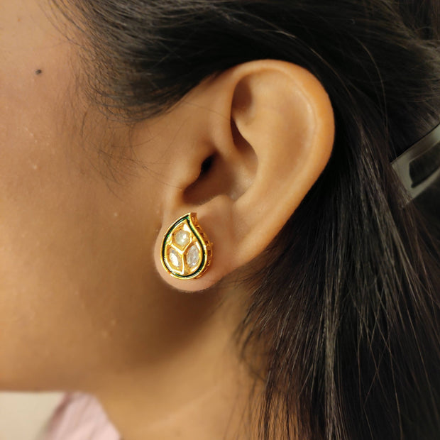 Gold Petal Earrings