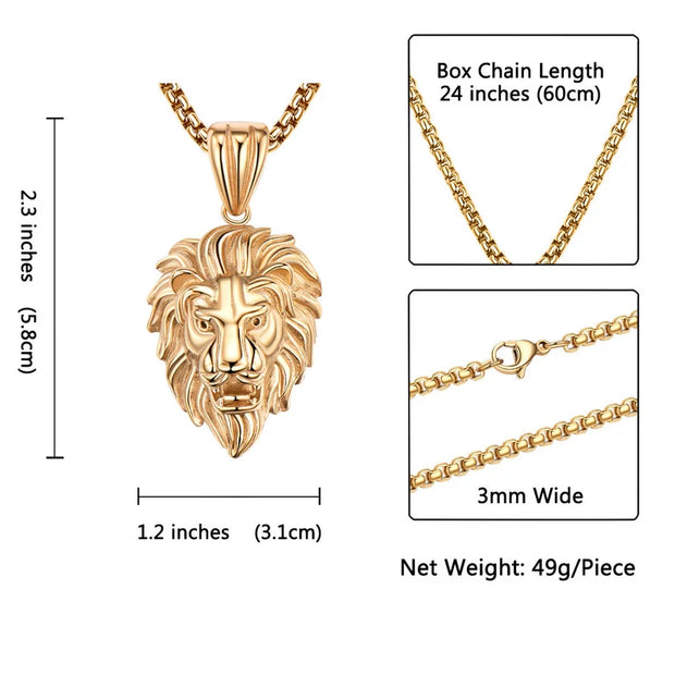 Lion Head Pendant